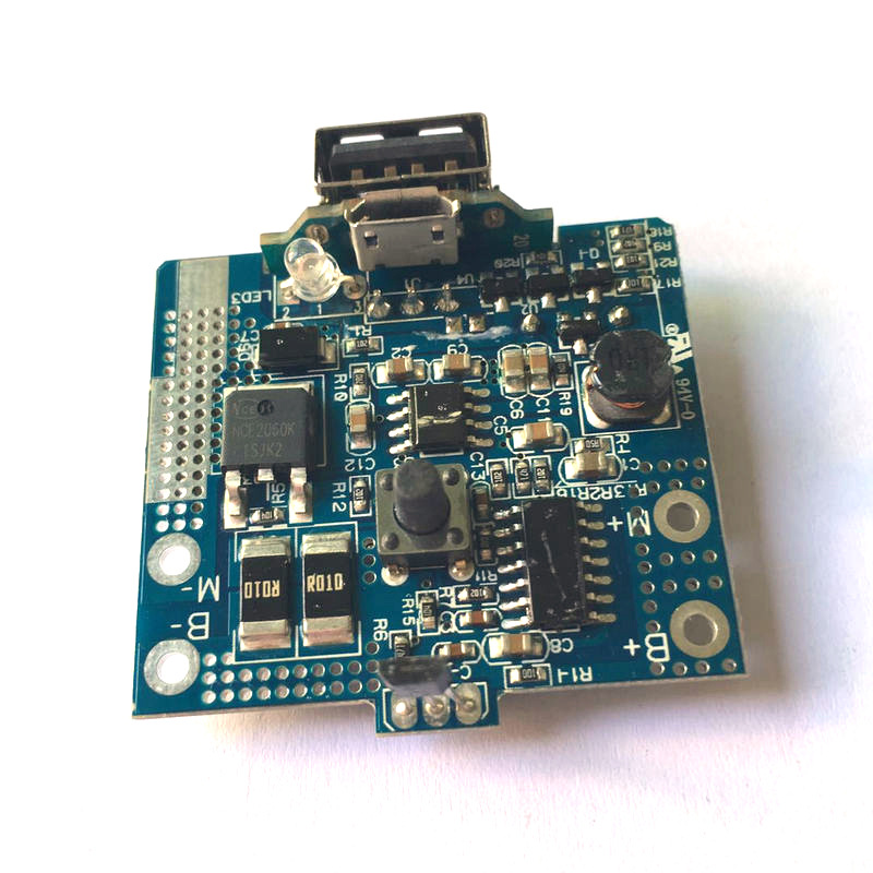 湖南便携式果汁机单节3.7V线路板带温控 充电宝 蜂鸣器PCBA电路板开发